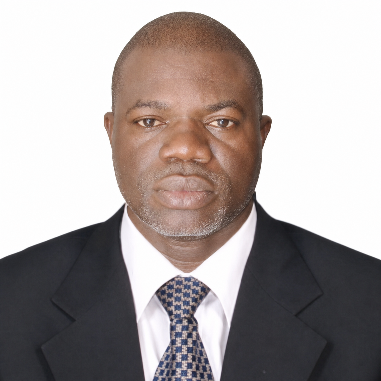 Portrait of Hon Odonweze Valentine, Assistant Financial Secretary